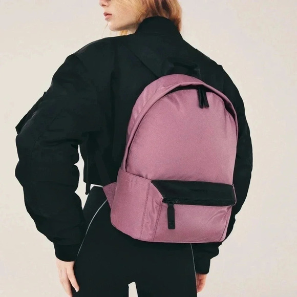 NWT Free People Transience Flight Nylon Backpack Mauve Pink - Picture 12 of 12